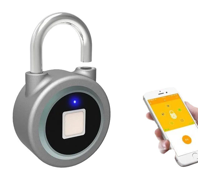 Explorer Smart Fingerprint Luggage Lock – Bluetooth APP Control | IP65 Waterproof | Keyless Travel Padlock